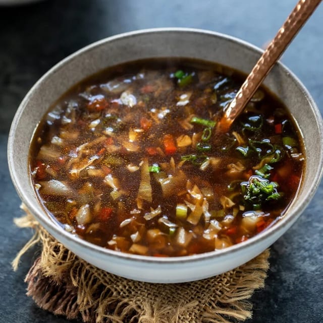Hot And Sour Soup (Veg).