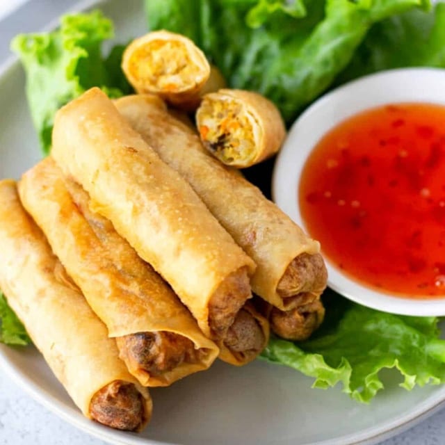 Vegetable Spring Rolls.