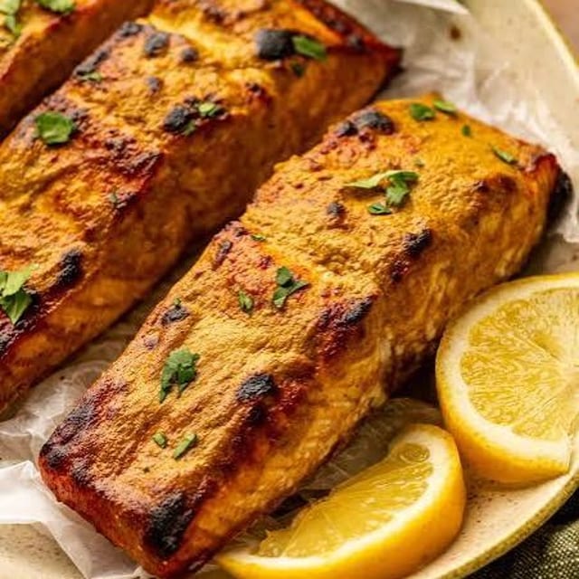 Tandoori Salmon.