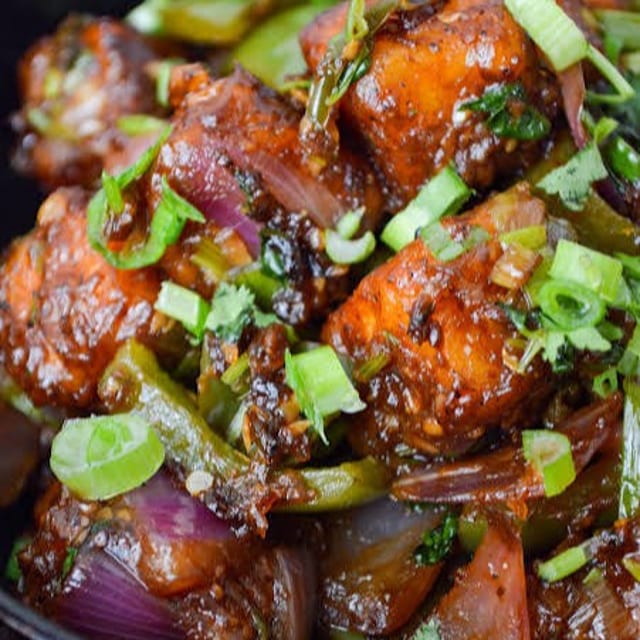 Hakka Chili Paneer Dry.